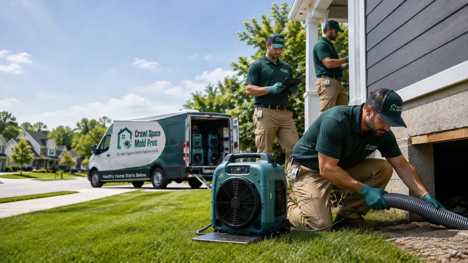 Crawl Space Mold Removal in Russell, MA